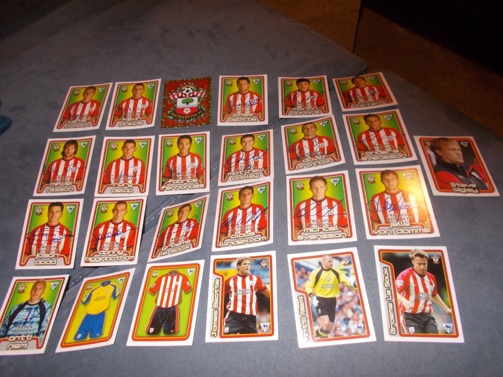 MERLIN,S F.A. PREMIER LEAGUE 2005  SOUTHAMPTON    25 UNUSED STICKERS for sale on Ebay