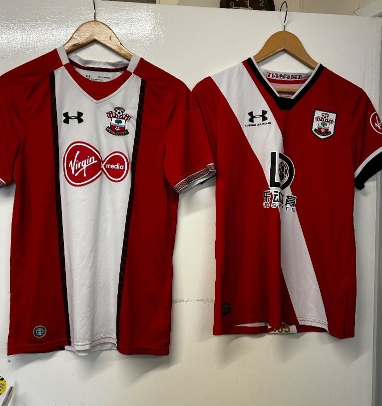 Southampton Football Club Shirt 2  shirts - CG M28 for sale on Ebay