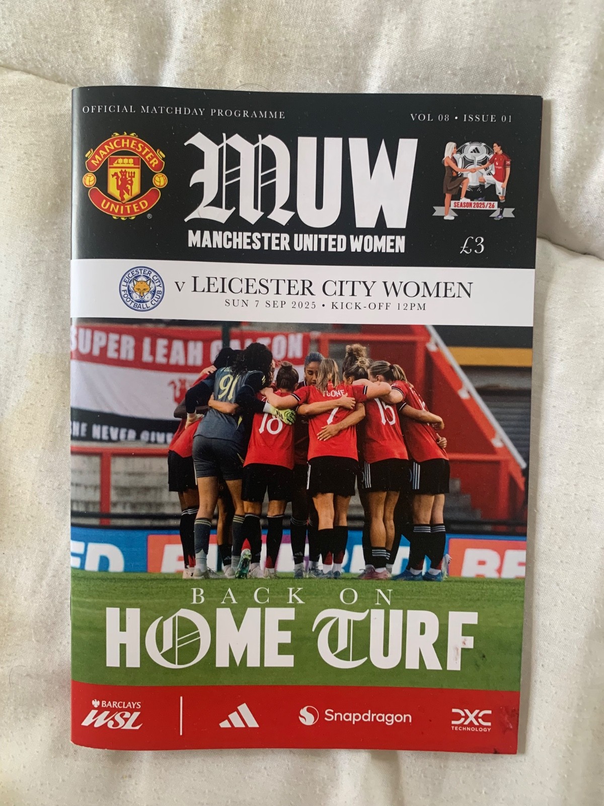 Manchester United Women v Leicester City Women 2025 for sale on Ebay