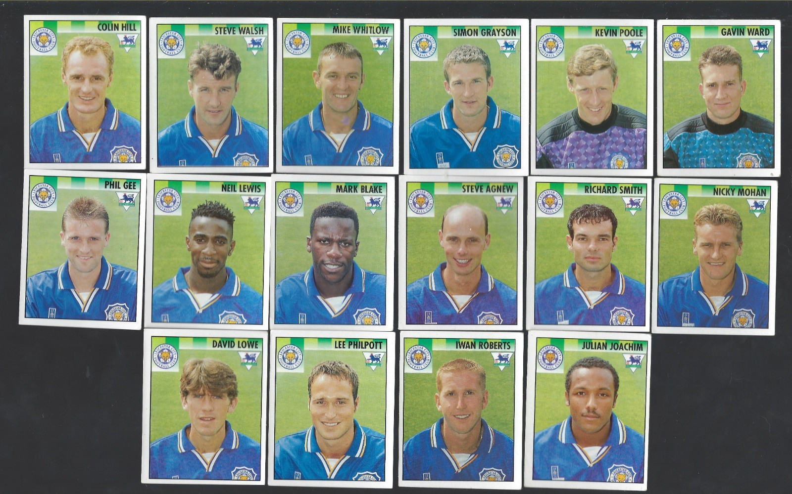 MERLIN /TOPPS 1995-2004-LEICESTER CITY  -LOT OF 55 UNUSED EPL STICKERS INC FOILS for sale on Ebay