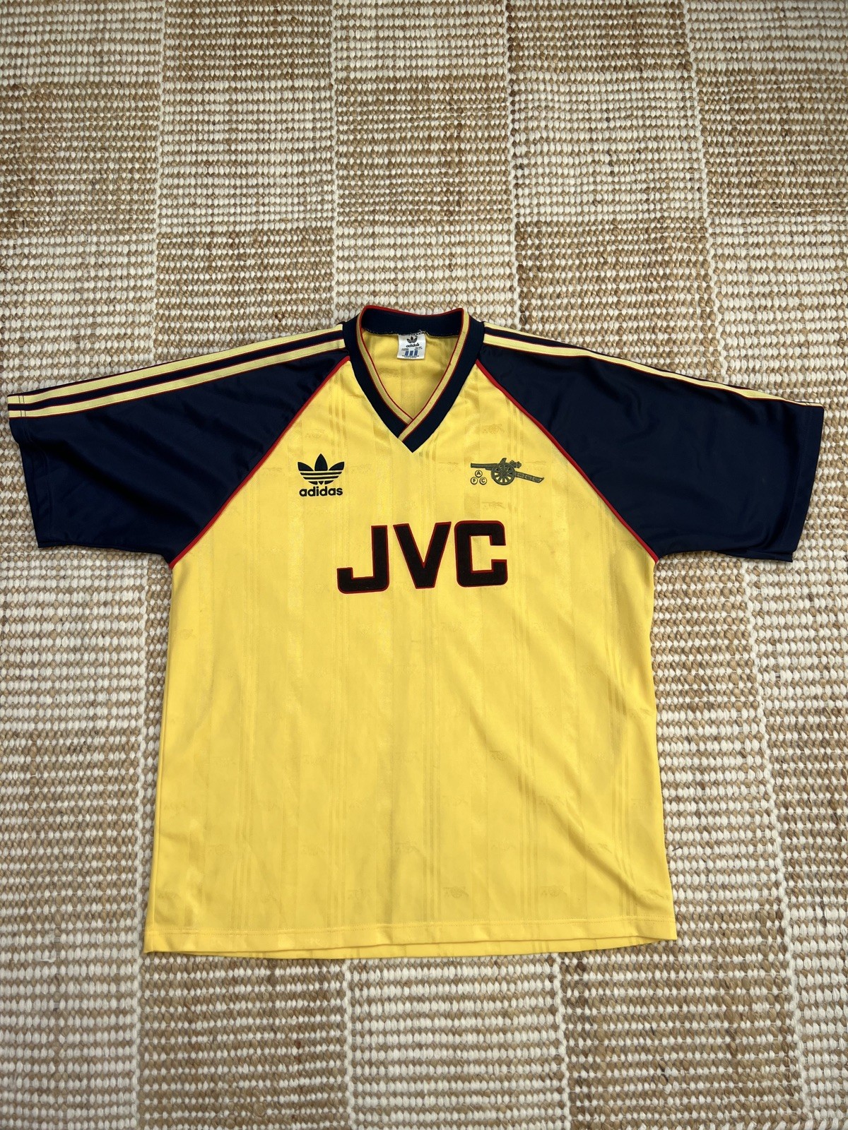 Original Authentic Adidas Arsenal 1988/1991 Away Shirt Mens Extra Large XL Rare for sale on Ebay