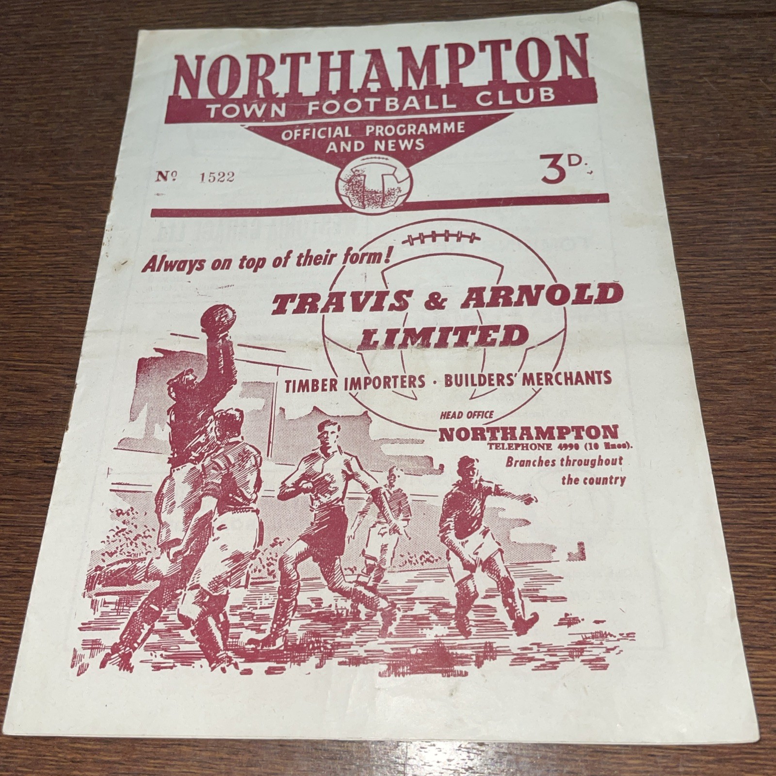 Northampton Town vs Plymouth argyle Reserves football combination 19/11/1960  for sale on Ebay