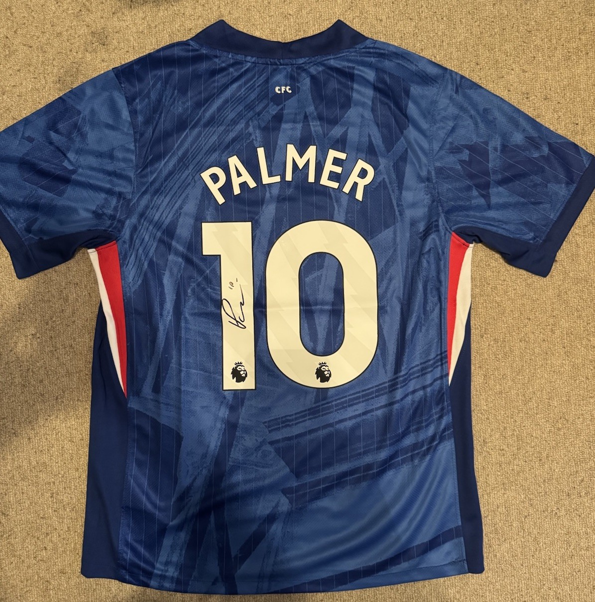 COLE PALMER #10 Official Signed 25/2026 Home Chelsea Football Shirt RARE COA for sale on Ebay