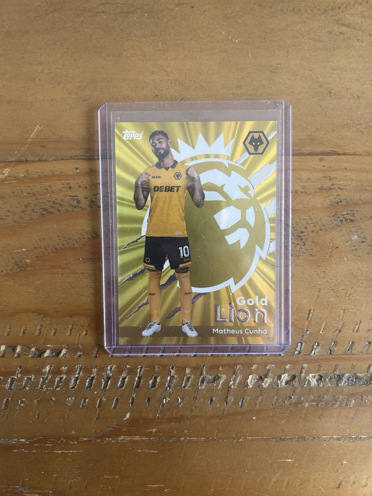 Matheus Cunha Gold Lion Topps Premier League 2025/2026 Wolves #Gl18 for sale on Ebay