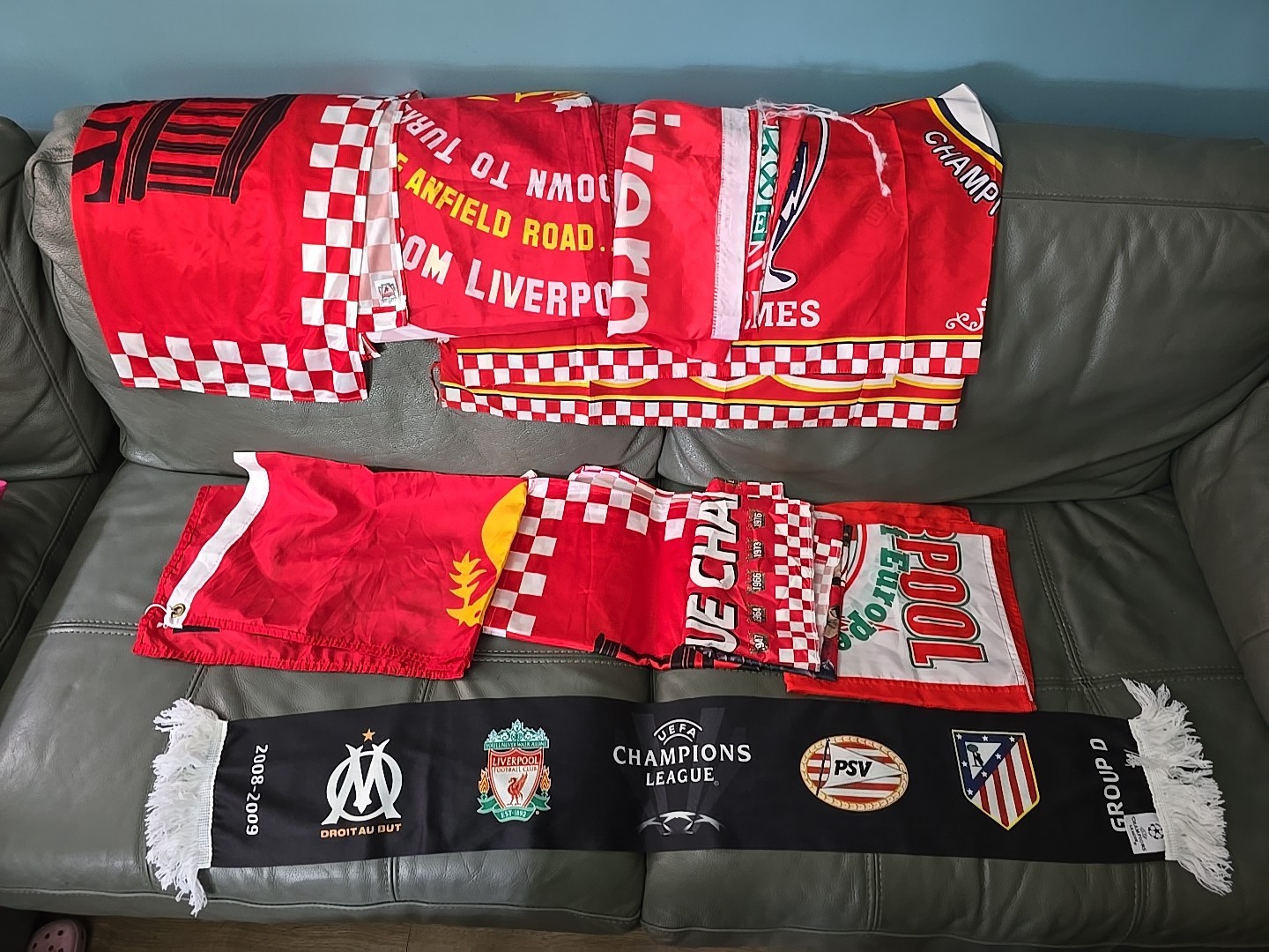 Bundle 8x Flag 1x Scarf Liverpool Vintage Collectable See All Pics 99p Start  for sale on Ebay