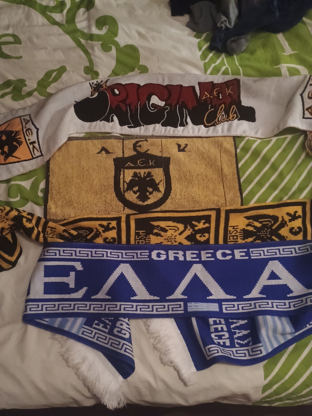 Aek Athens Greece Scarf for sale on Ebay