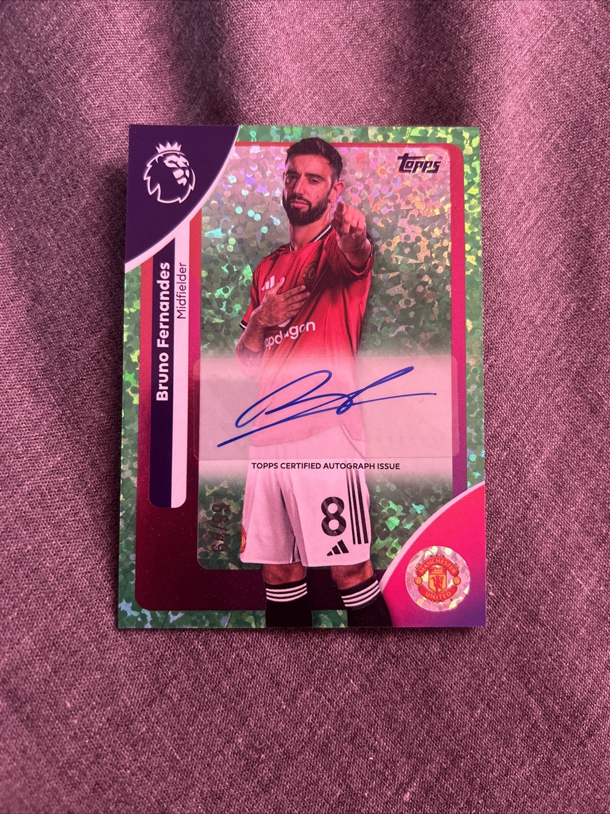 Topps Premier League 2026 Bruno Fernandes Autograph /99 Manchester United  for sale on Ebay