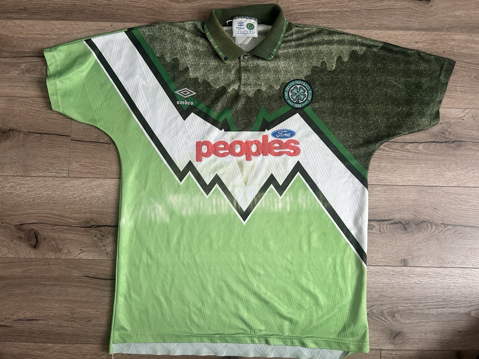 Celtic 1991/92 Away Shirt Umbro Large for sale on Ebay
