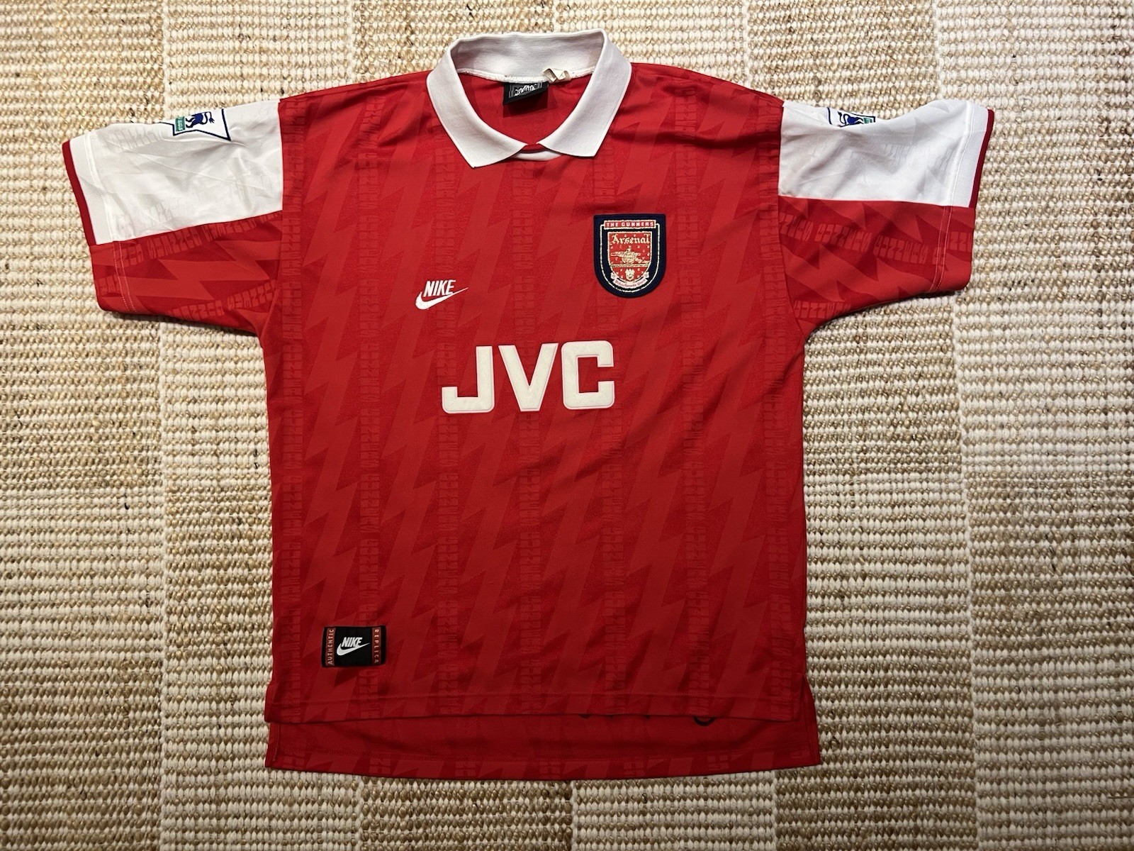Original Authentic Nike Arsenal 1994/1995 Home Shirt Mens Extra Large for sale on Ebay