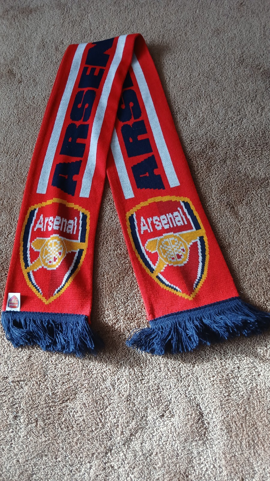 Arsenal Football Scarf  100% Acrylic for sale on Ebay