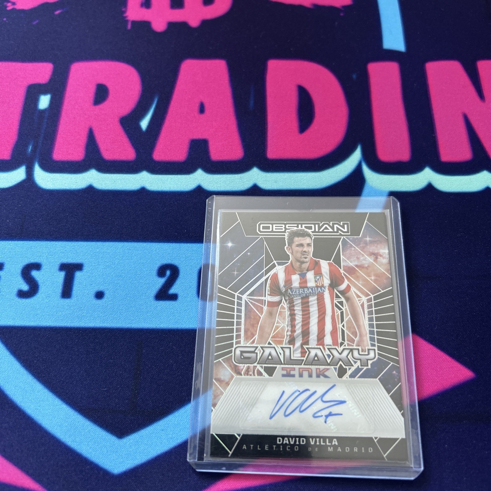 2024-25 Panini Obsidian David Villa Galaxy Ink Auto #20/25 Atletico for sale on Ebay