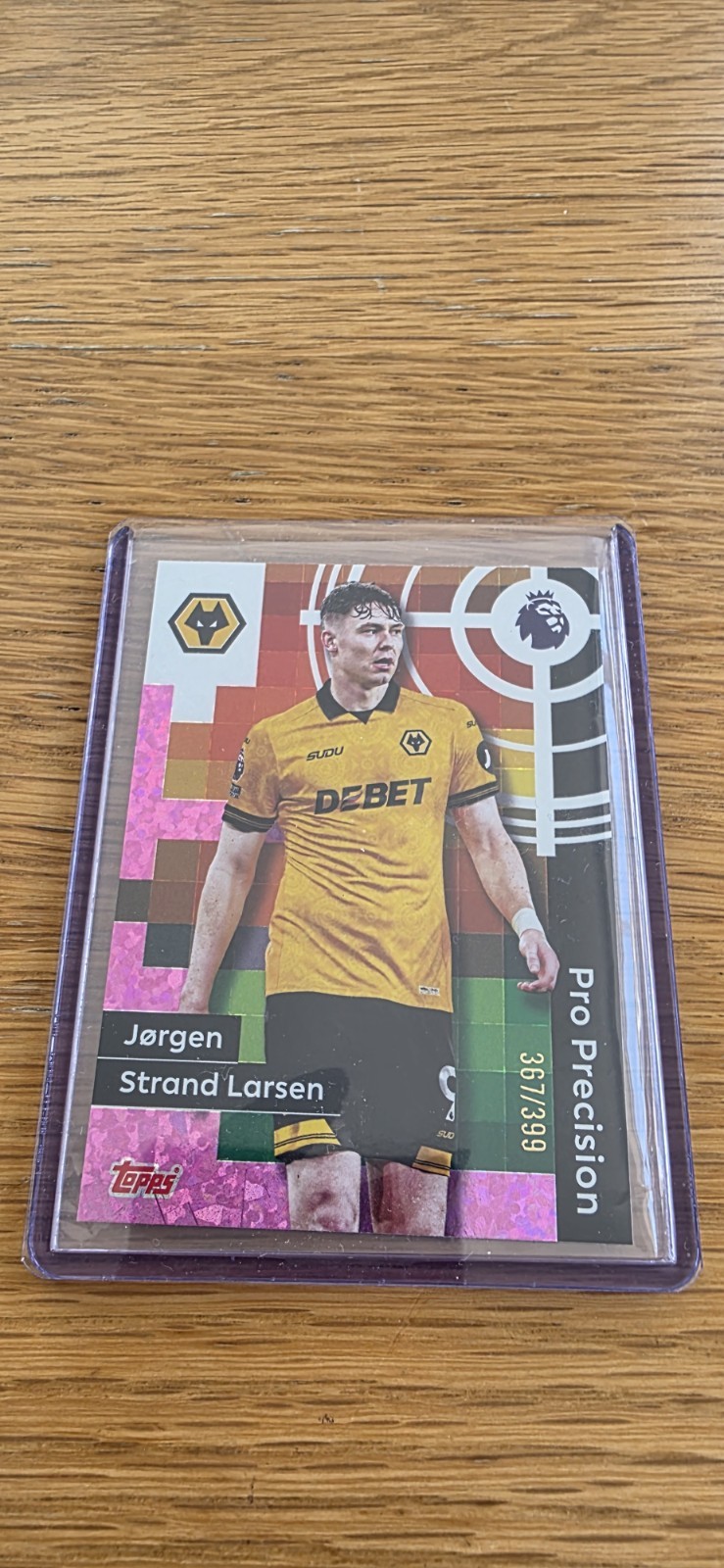 Topps Premier League 2026 Wolves Strand Larsen Numbered Parallel /399 Card Mint for sale on Ebay