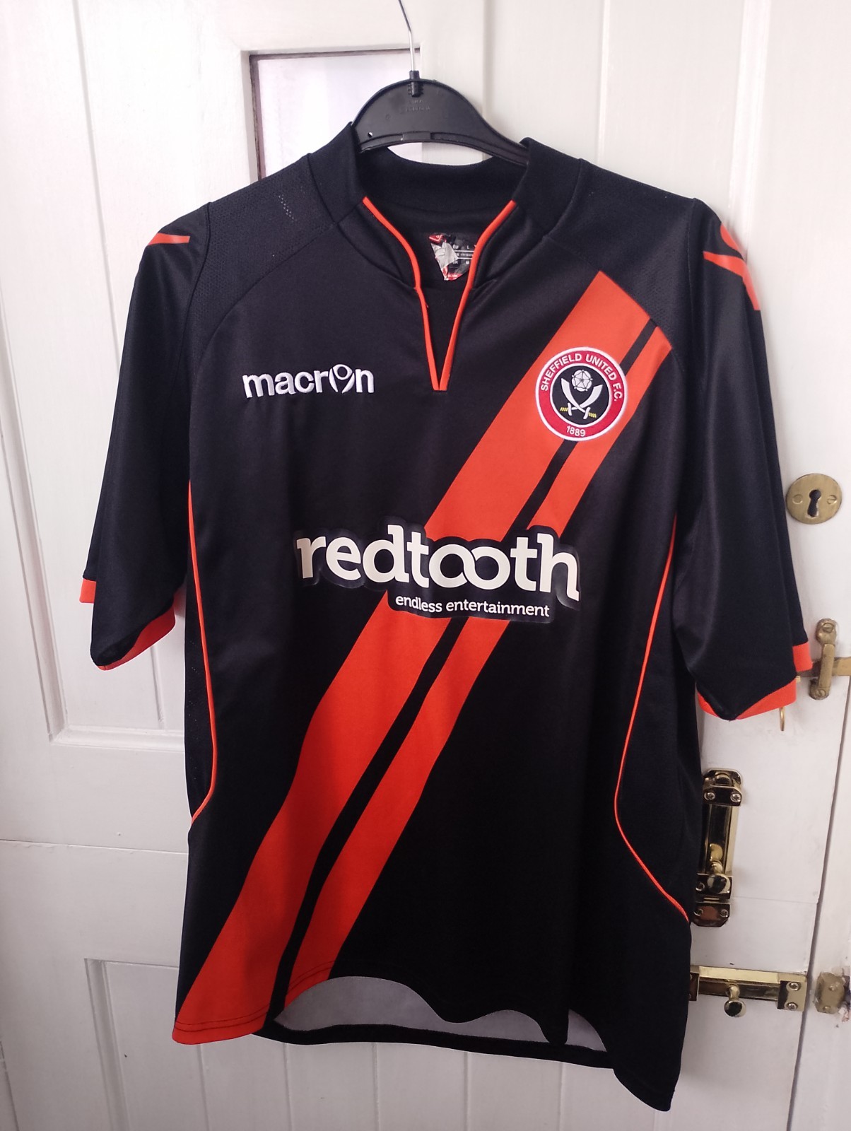 Men's Macron Sheffield United 2012/13 Football Away Shirt for sale on Ebay