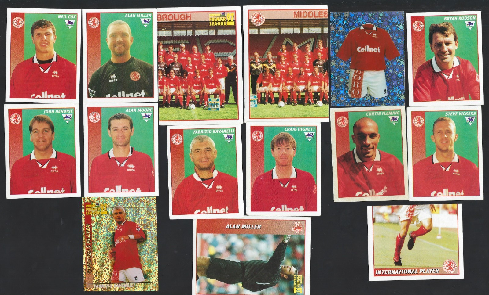 MERLIN /TOPPS 1997-2009-MIDDLESBROUGH -LOT OF 103 UNUSED EPL STICKERS INC FOILS for sale on Ebay