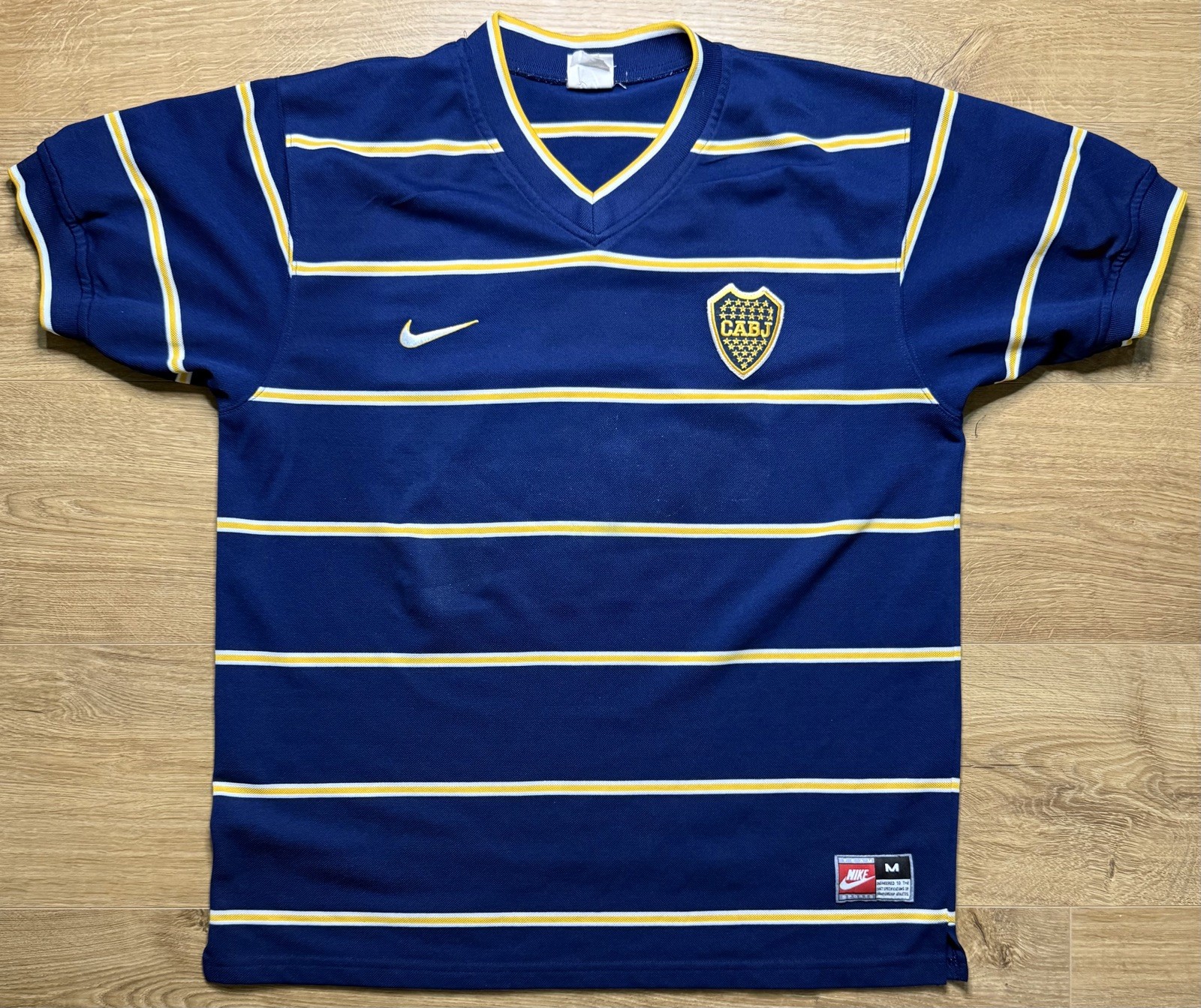 ORIGINAL BOCA JUNIORS 1998/99 Home Football Shirt MEDIUM NIKE Rare for sale on Ebay