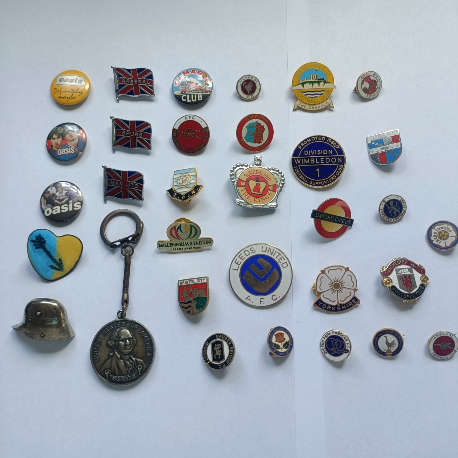 Bundle of Old English Football League Pin Badges and others oasis Job Lot for sale on Ebay