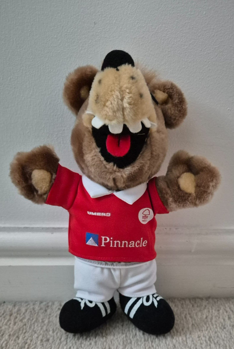 Vintage Retro Nottingham Forest FC Football Sherwood Bear 9