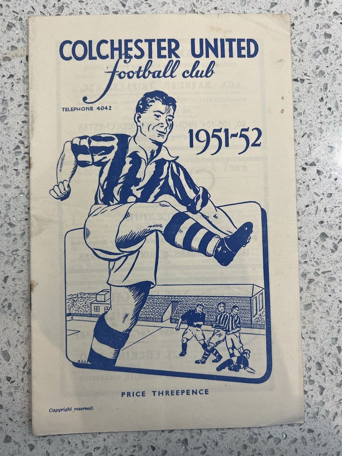 COLCHESTER UNITED v IPSWICH TOWN  -  1951/52, Division 3 South for sale on Ebay