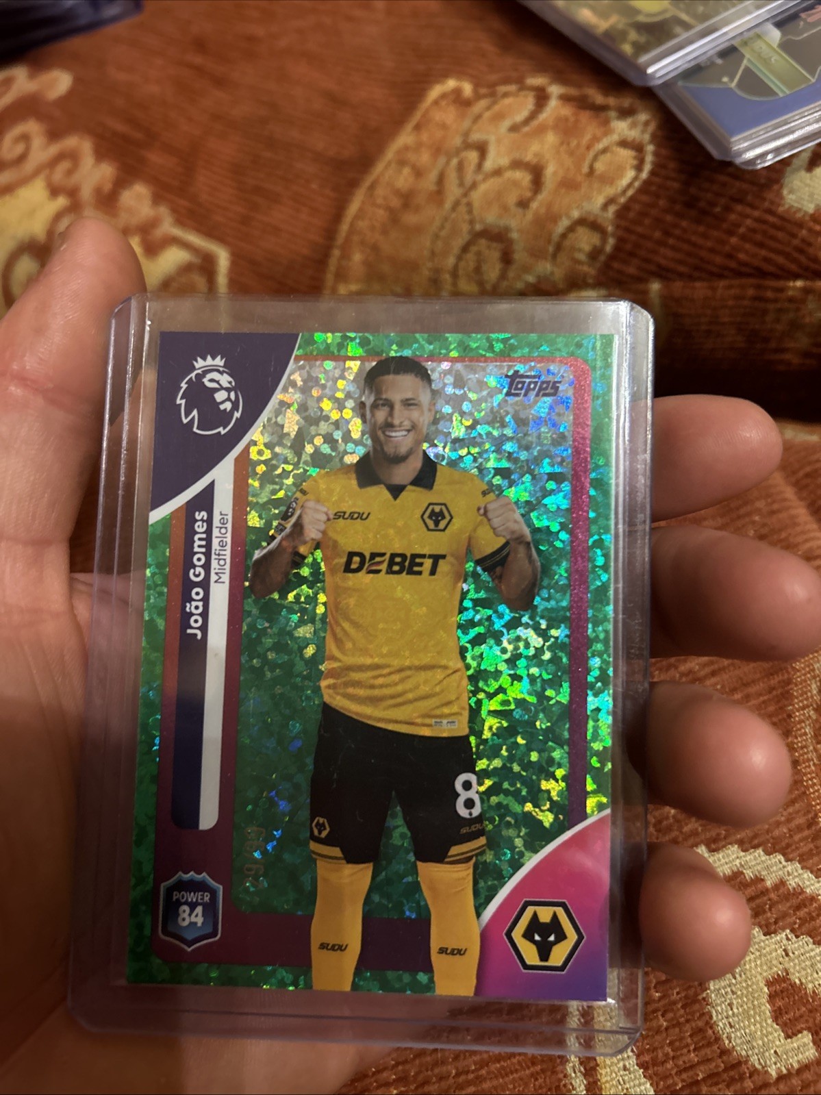 Topps Premier League 2026 joao Gomes Numbered Parallel Wolves 29/99 for sale on Ebay