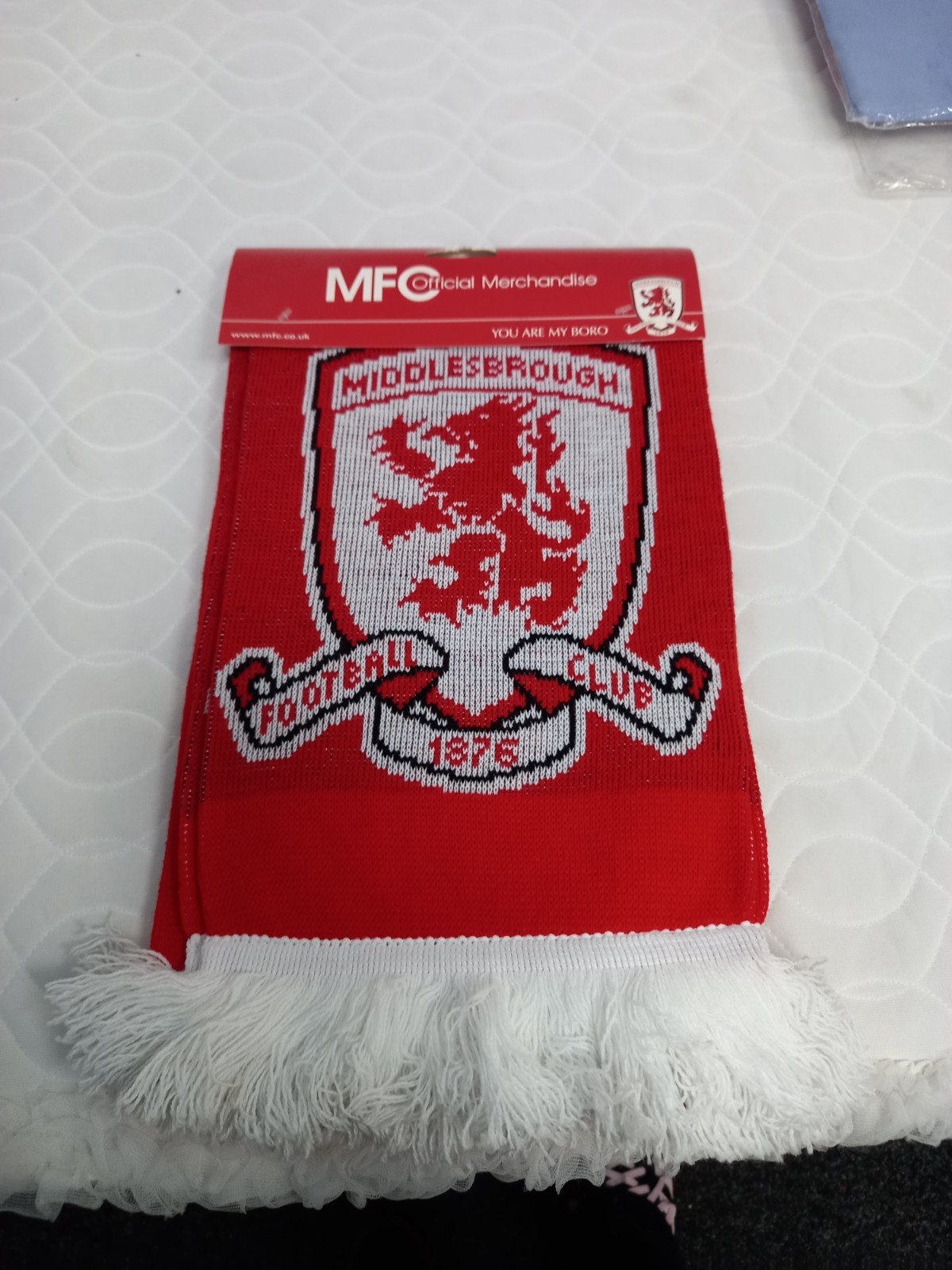 ❤️ Middlesbrough Football Club Official Merchandise Scarf New for sale on Ebay