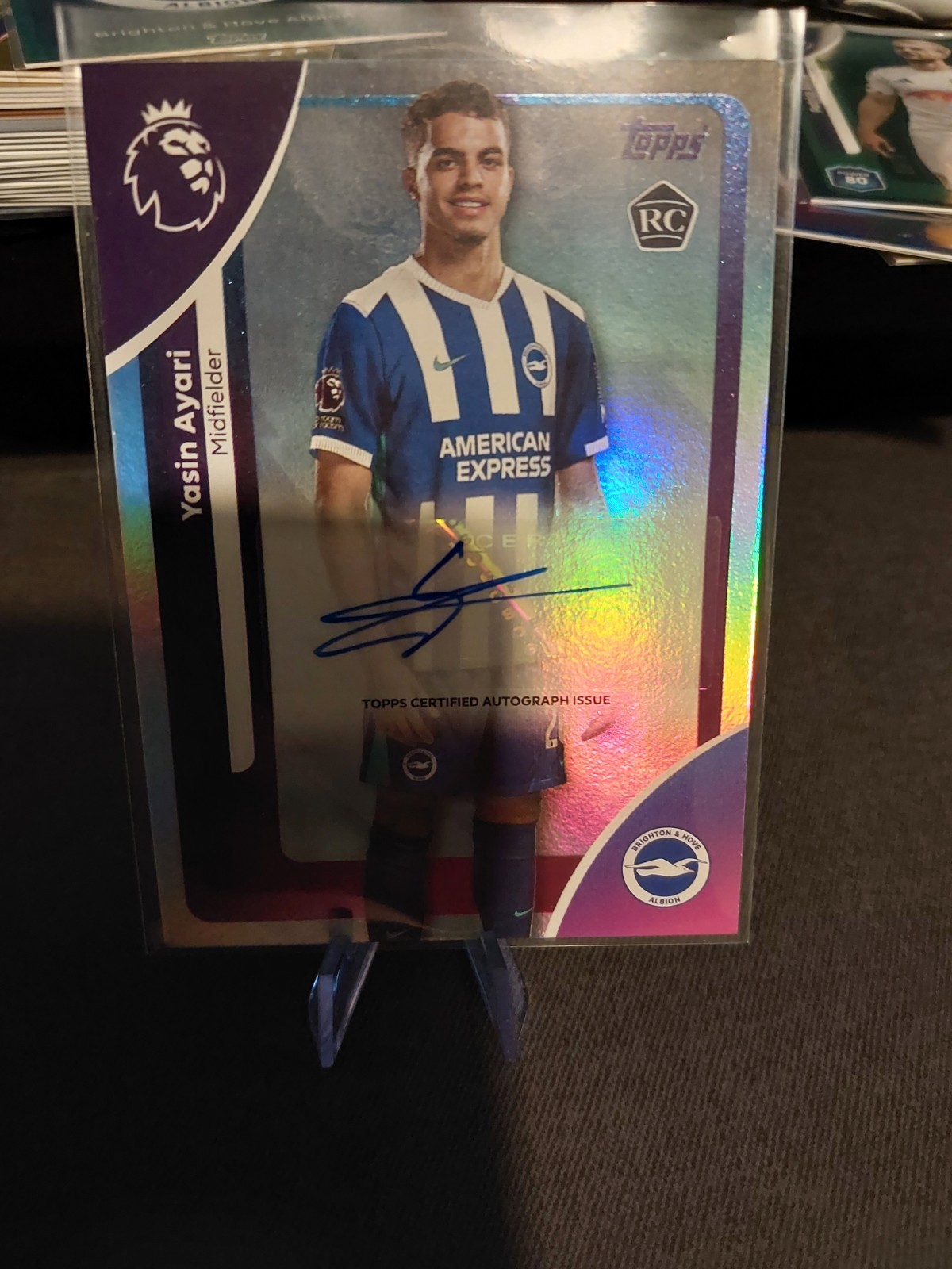Topps Premier League 2025/2026 Yasin Ayari Brighton RC Rookie Auto Card for sale on Ebay