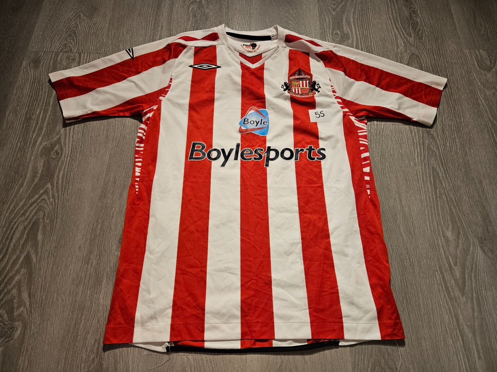 Mens Umbro Sunderland Home football shirt 2007 - 2008 Size M for sale on Ebay