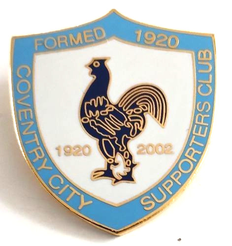 COVENTRY CITY FC SUPPORTERS CLUB BADGE for sale on Ebay