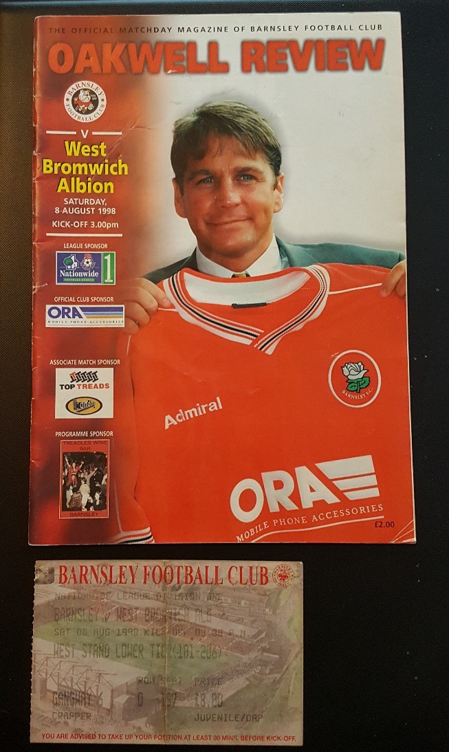 Barnsley v West Bromwich Albion Programme & Match Ticket  for sale on Ebay