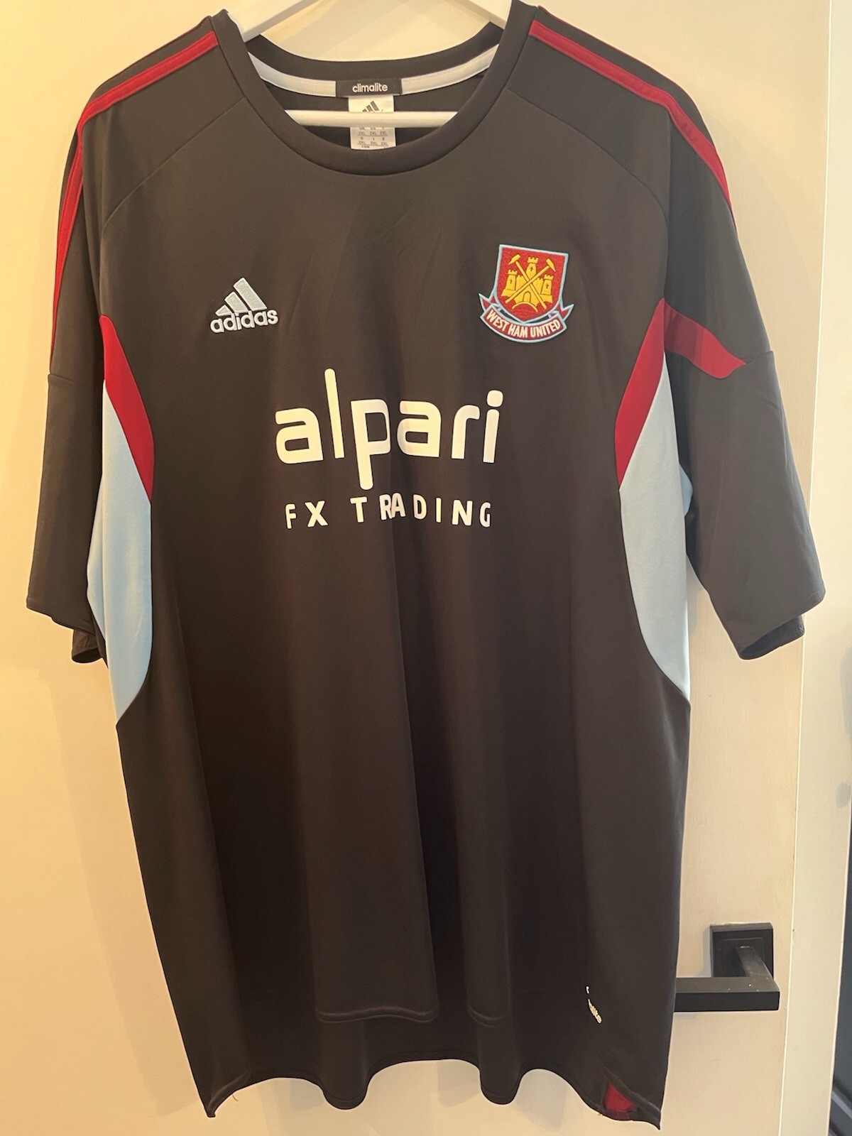 WEST HAM ADIDAS FOOTBALL SHIRT 2XL for sale on Ebay