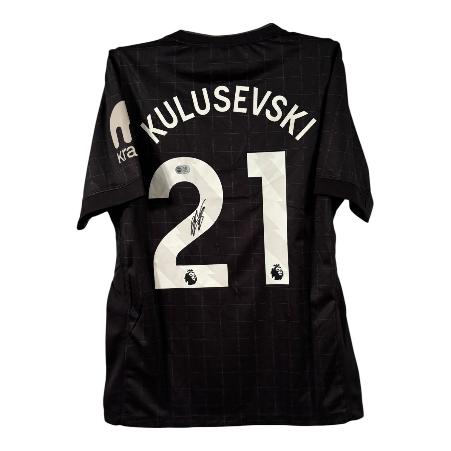 Dejan Kulusevski signed shirt PROOF ACG AUTHENTICATION TOTTENHAM JERSEY SPURS for sale on Ebay