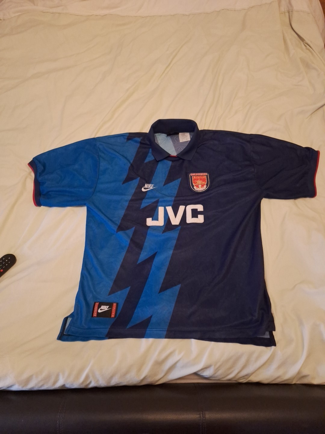 Original Retro Arsenal Shirt.  XXL. 1995- 96 Season.  Good Condition Hardy Worn. for sale on Ebay