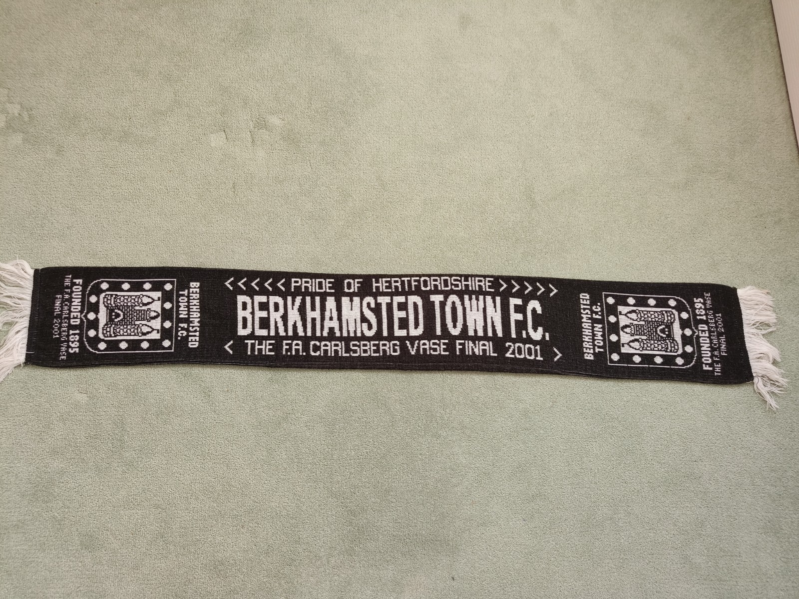 Berkhamsted Town FC Scarf. FA Vase Final Scarf for sale on Ebay