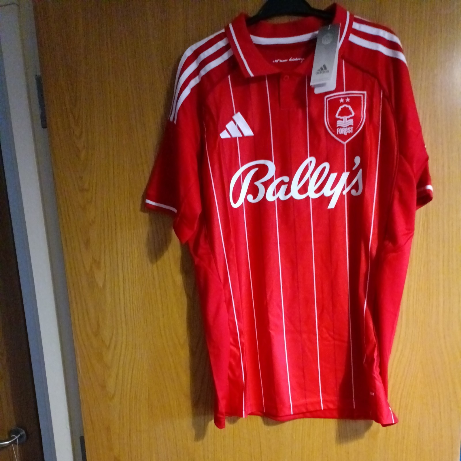 Adidas Nottingham Forest 2025/26 Home Shirt Men’s Bally  Sponsor Size Large BNWT for sale on Ebay