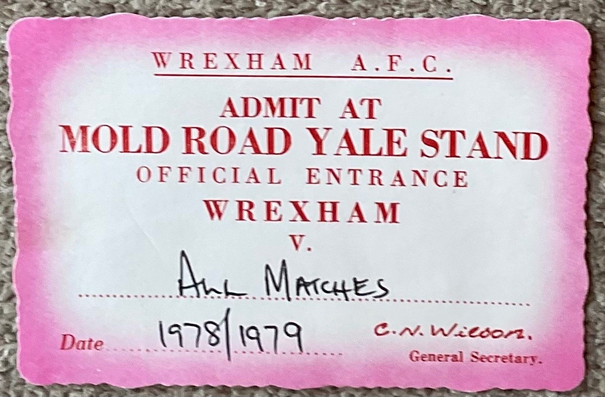 Wrexham 1978/79 Season Pass for sale on Ebay