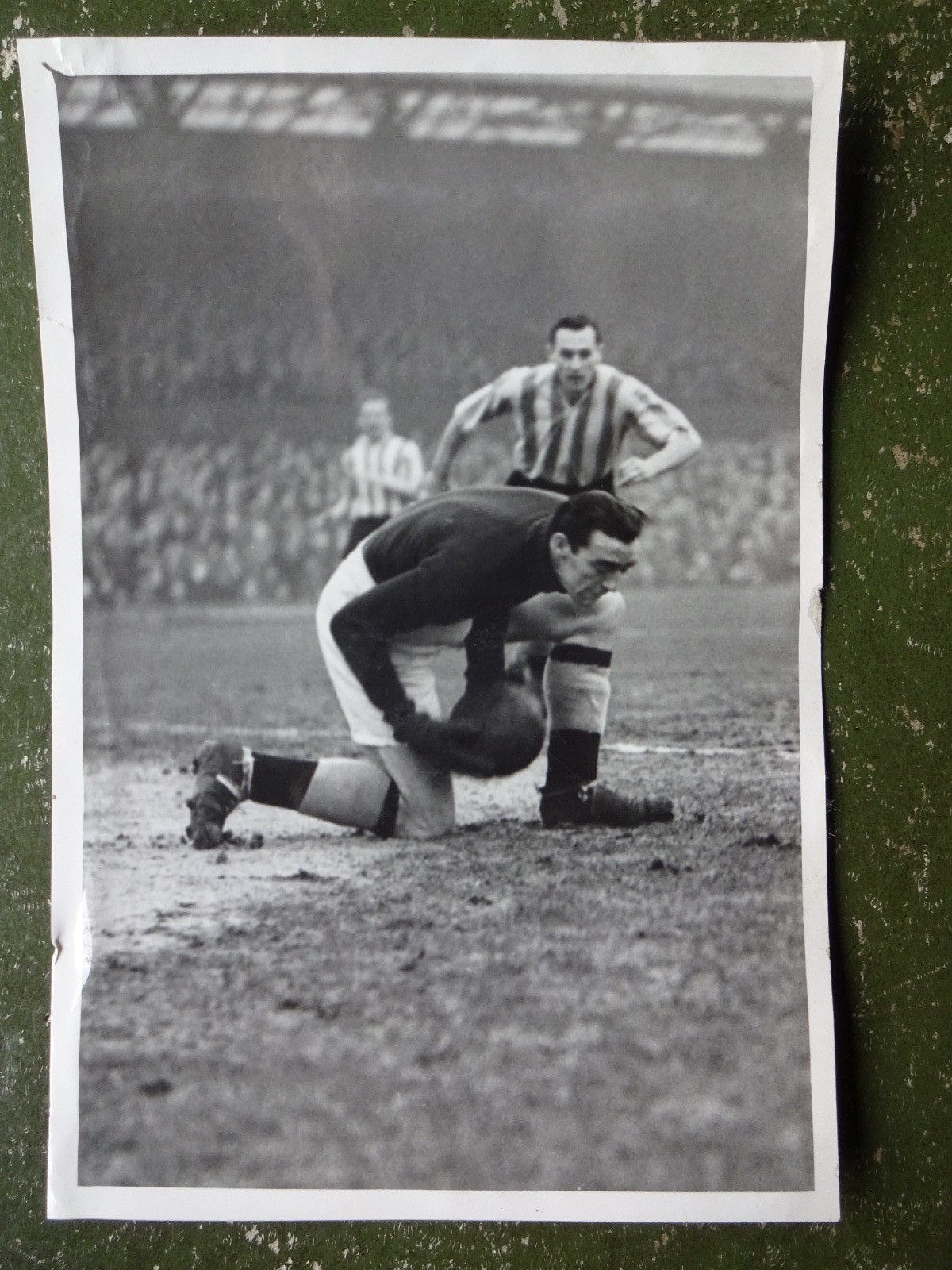 Manchester City Vs Sunderland - Circa 1948 - Postcard size Original Press Photo. for sale on Ebay