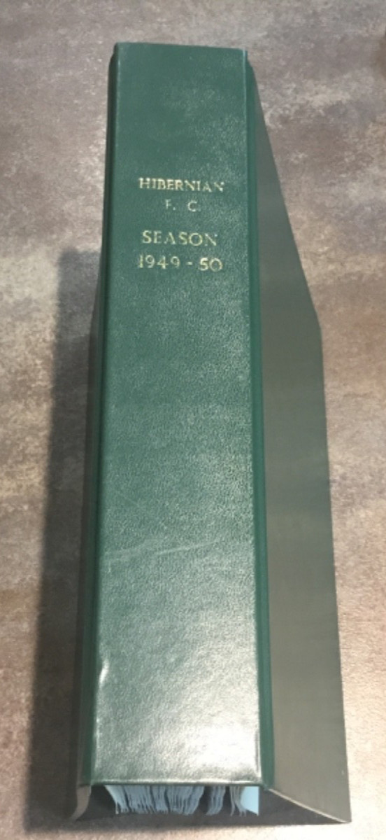 Hibernian Programme Binder 1949/50 Season + Extras for sale on Ebay