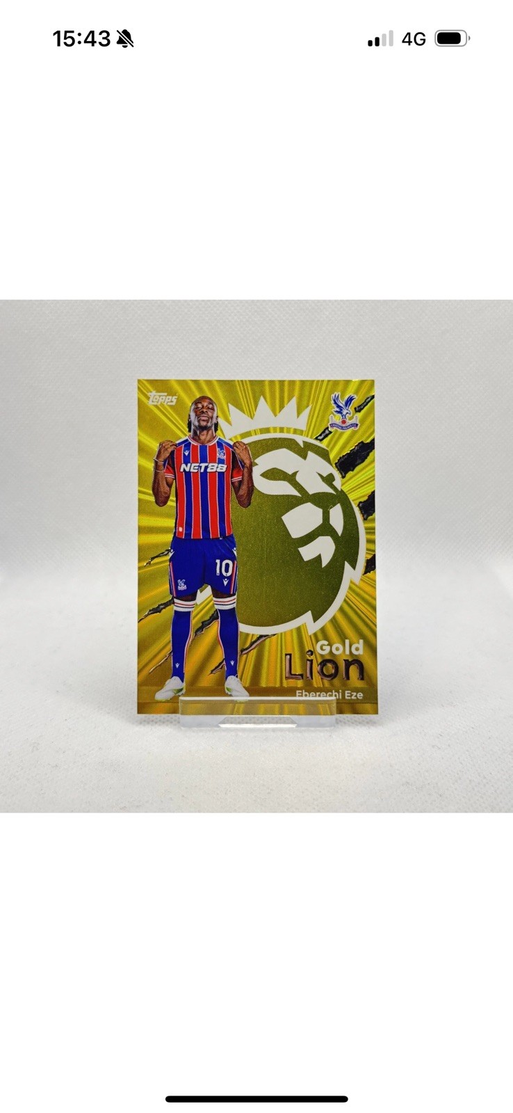 2026 Topps Premier League Eberechi Eze Gold Lion Insert Card GL8 Crystal Palace for sale on Ebay