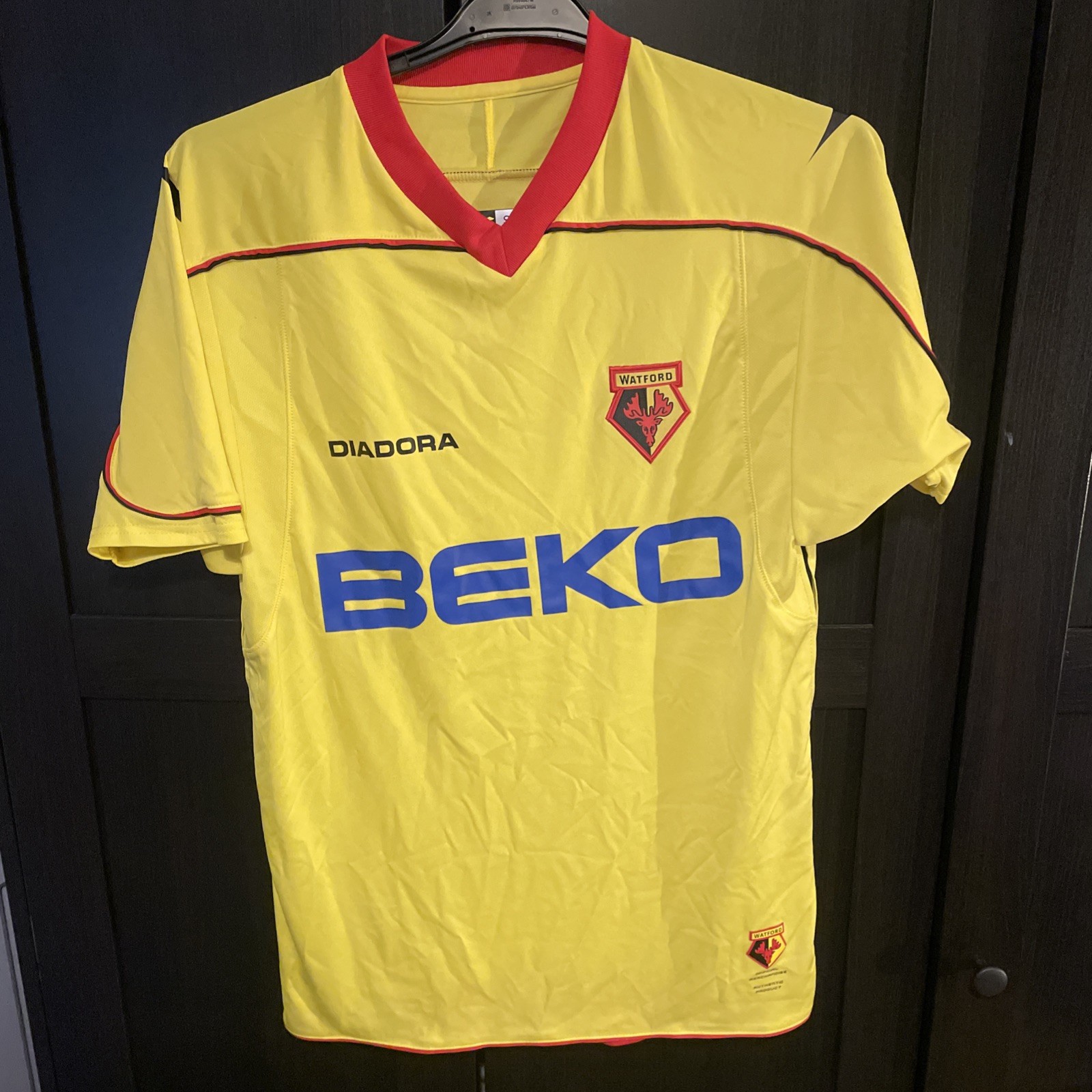 Rare Original Watford 2008/2009 Home Football Shirt Mens Small for sale on Ebay