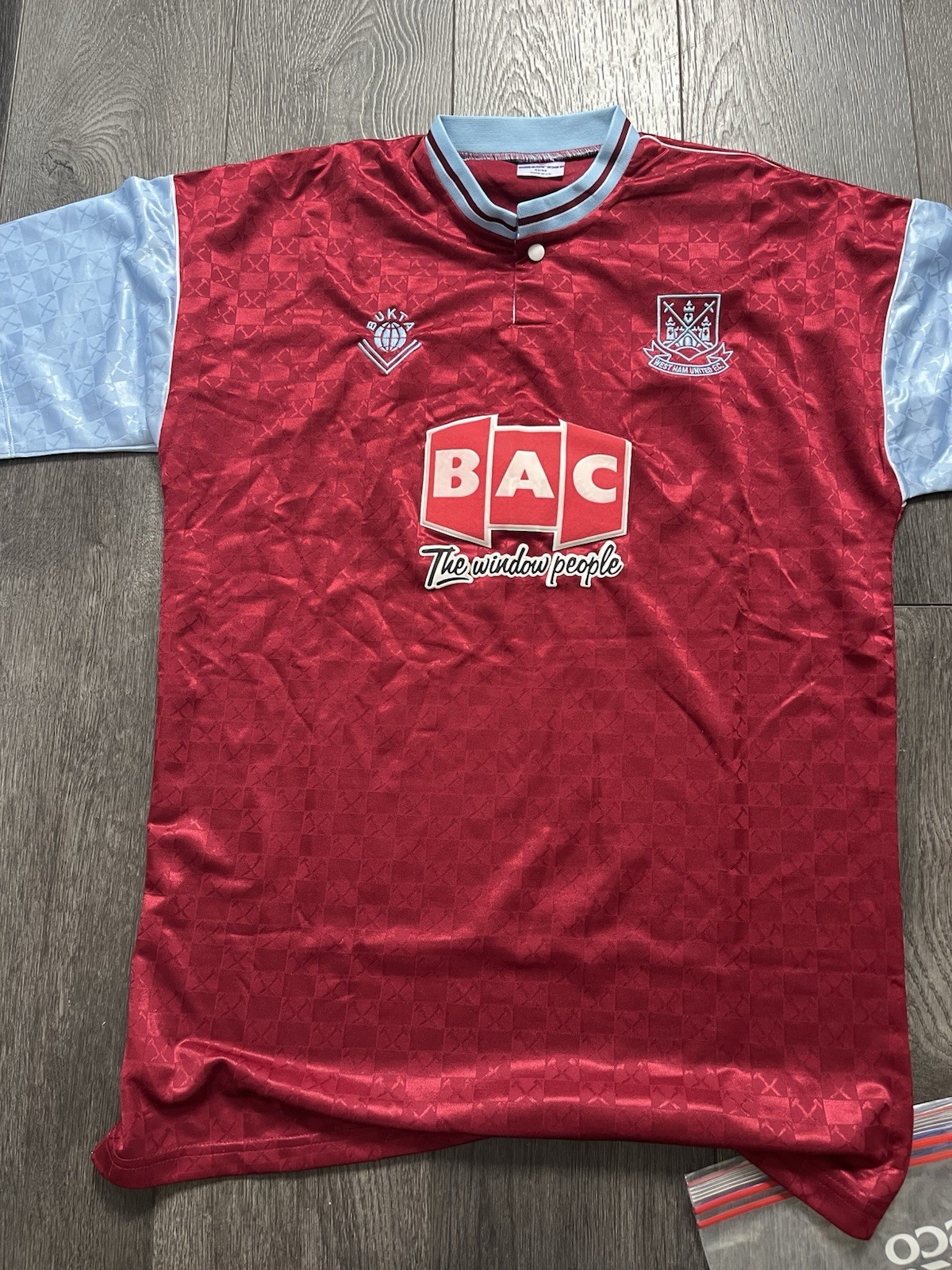 West Ham 1991/1992 Bukta Home Match Issue Football Shirt Size 42/44 for sale on Ebay