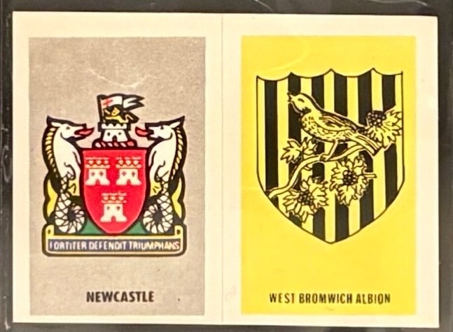 PANINI TOP SELLERS FOOTBALL 77 - TEAM BADGES - NEWCASTLE / WEST BROMWICH ALBION for sale on Ebay