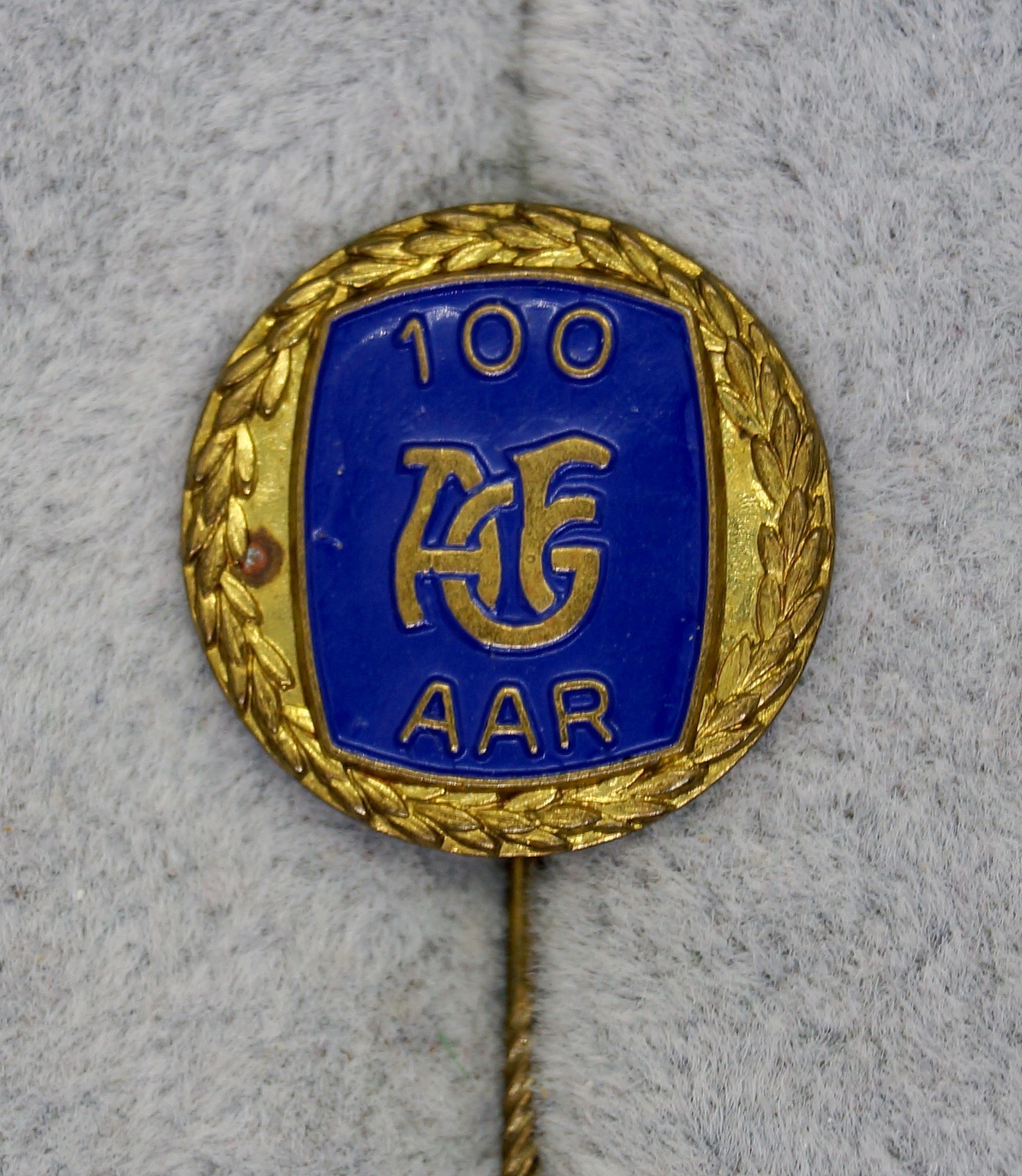 Aarhus Gymnastikforening FC 100 years badge for sale on Ebay