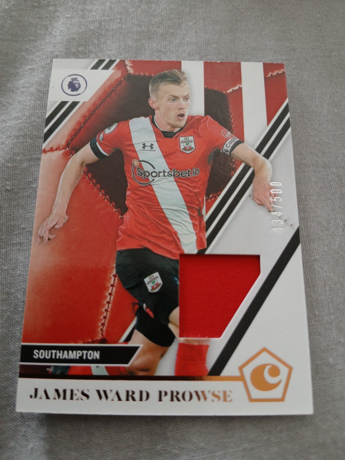 JAMES WARD PROWSE 2020-21 Chronicles Memorabilia Patch /500 Southampton #27 for sale on Ebay