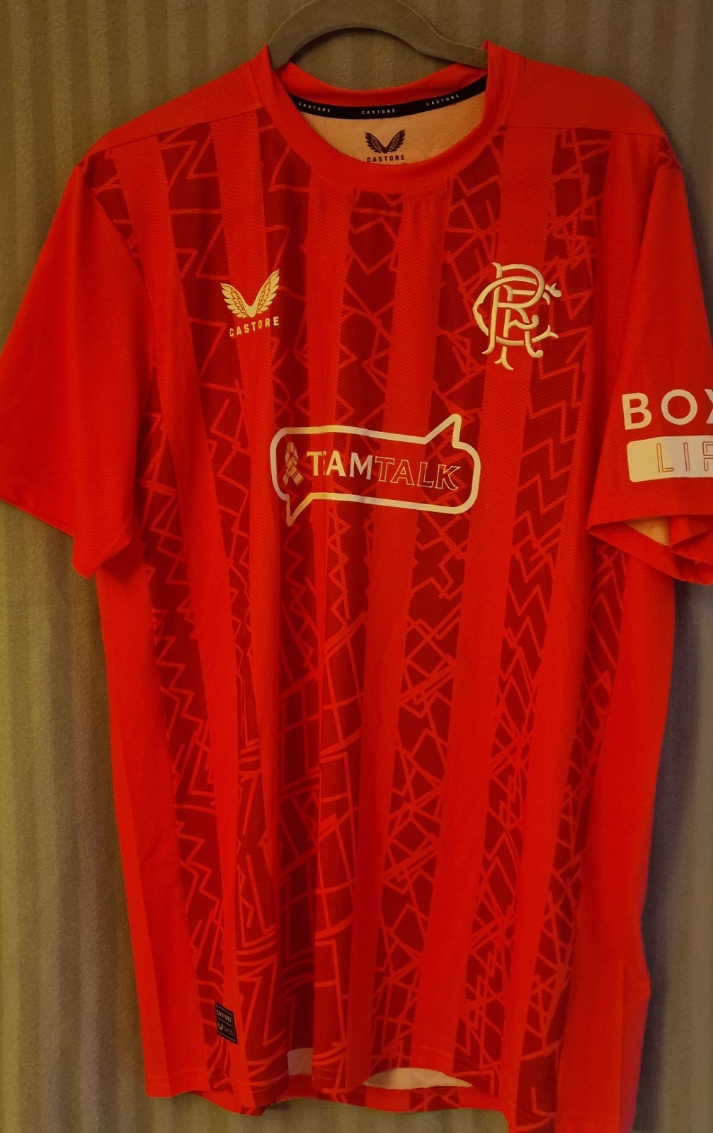 Rangers FC pro issue pink away goalkeeper shirt  2024/25  large no32 Kelly for sale on Ebay