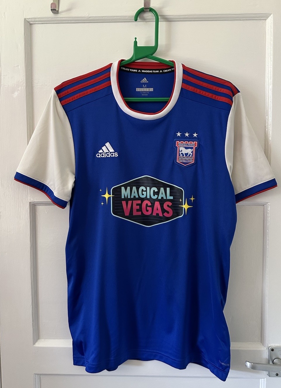 Ipswich Town Football Shirt Mens Medium Adidas for sale on Ebay