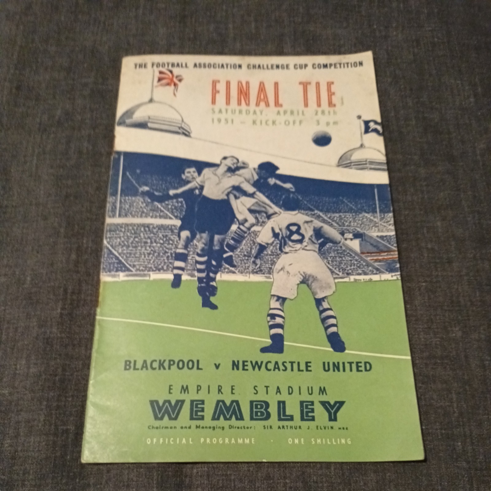BLACKPOOL V NEWCASTLE UTD 1951 FA CUP FINAL FOOTBALL PROGRAMME @ WEMBLEY  for sale on Ebay