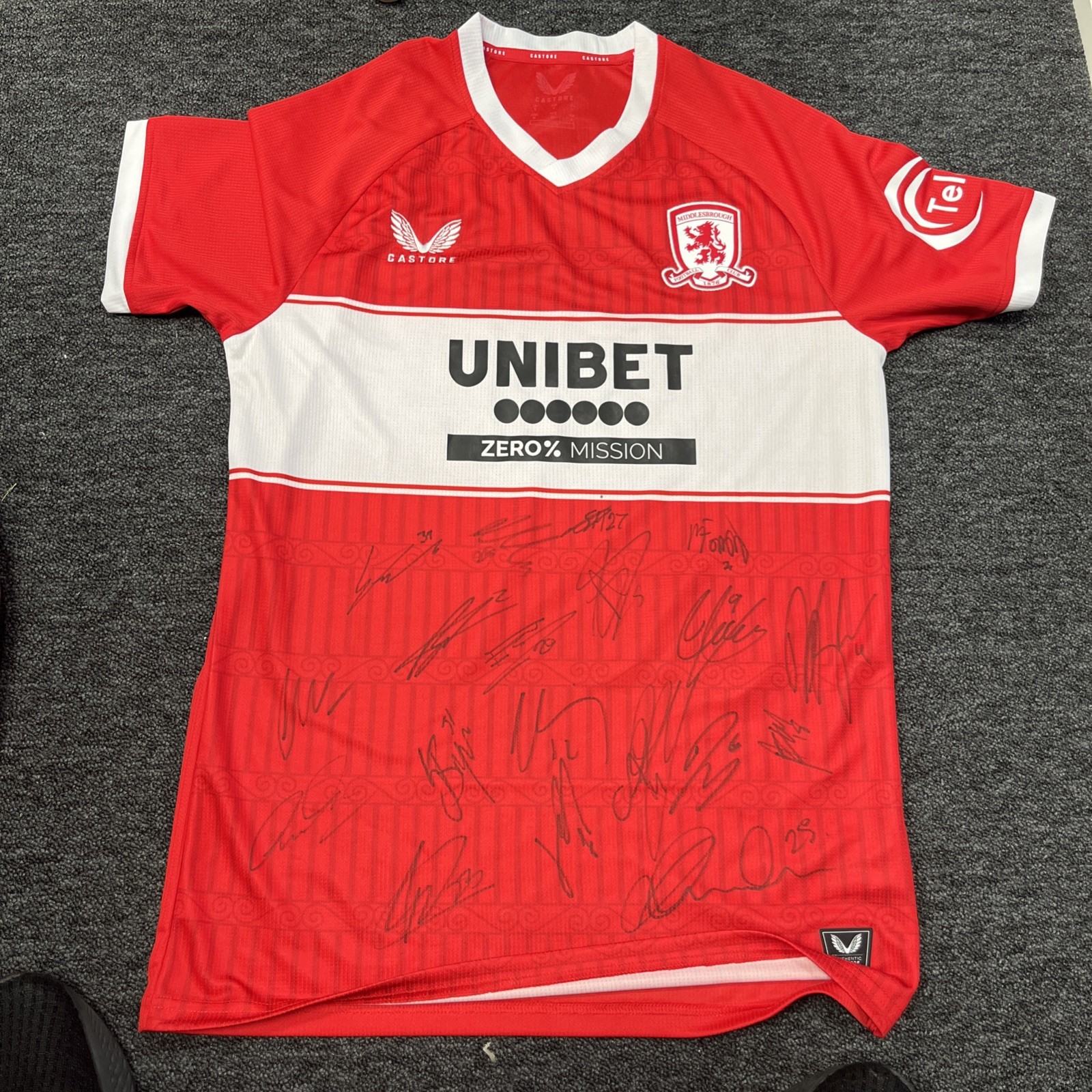 Middlesbrough FC 2025-26 Home Match Shirt for sale on Ebay