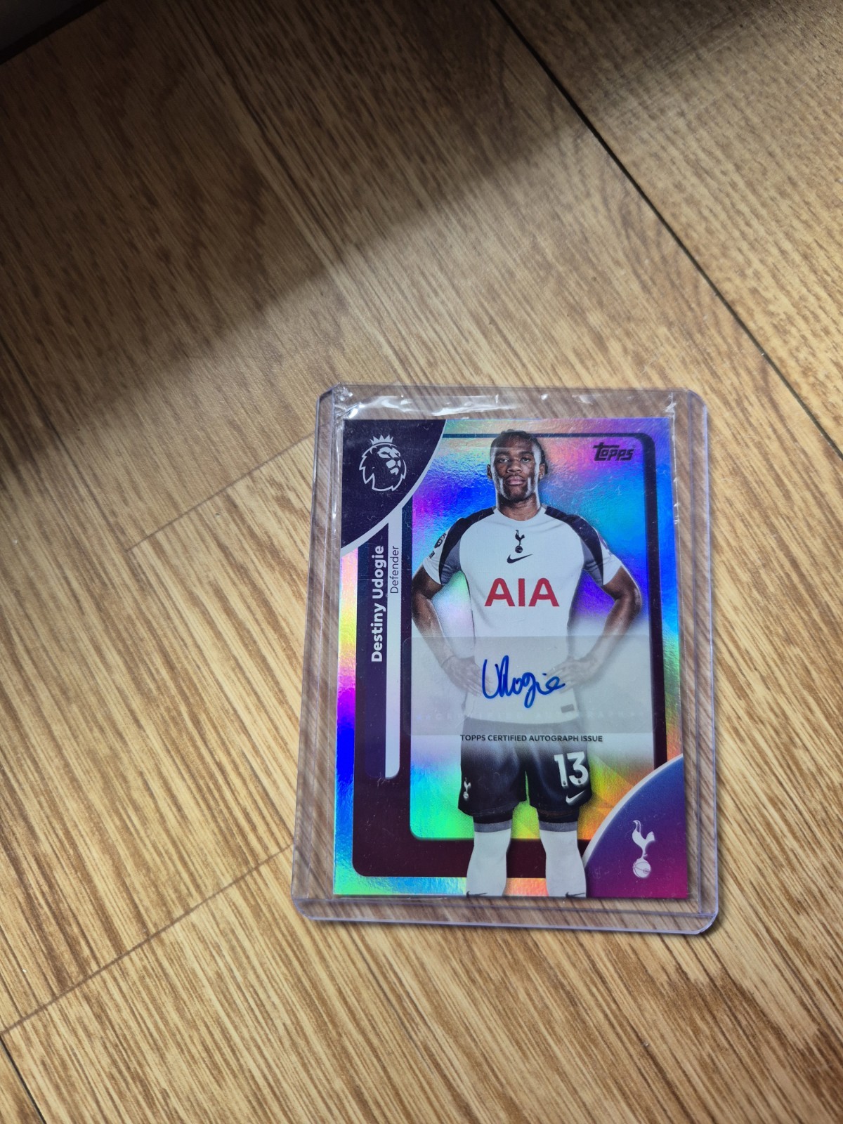 Topps Premier League Signed Destiny Udogie Card Tottenham Hotspur 25/26 for sale on Ebay