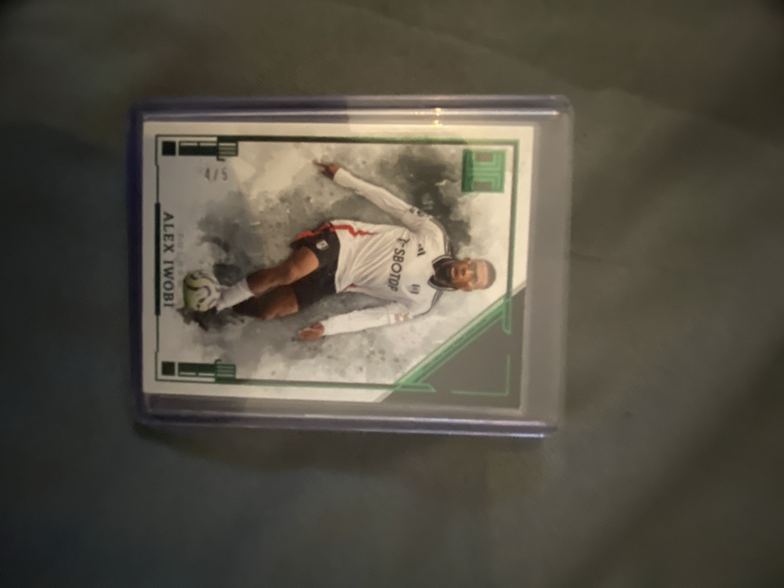 Panini Impeccable 2024/2025 Alex Iwobi Green Fulham /5 for sale on Ebay