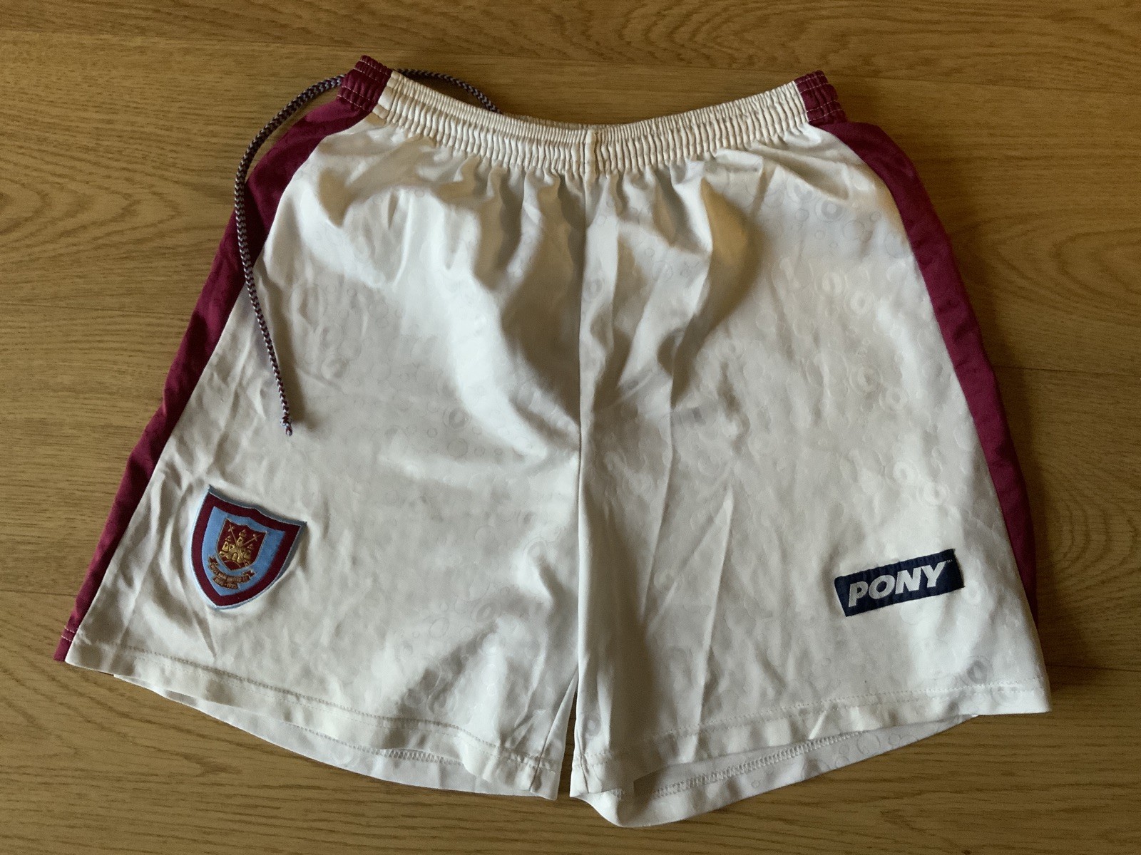 West Ham United 1995 home Shorts Size large  for sale on Ebay