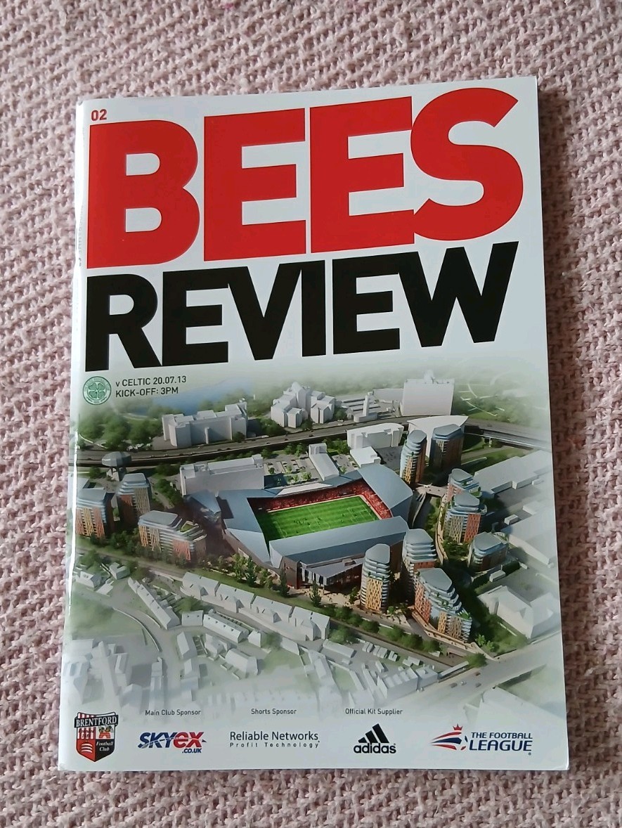 Brentford v Celtic  2013 Friendly  for sale on Ebay